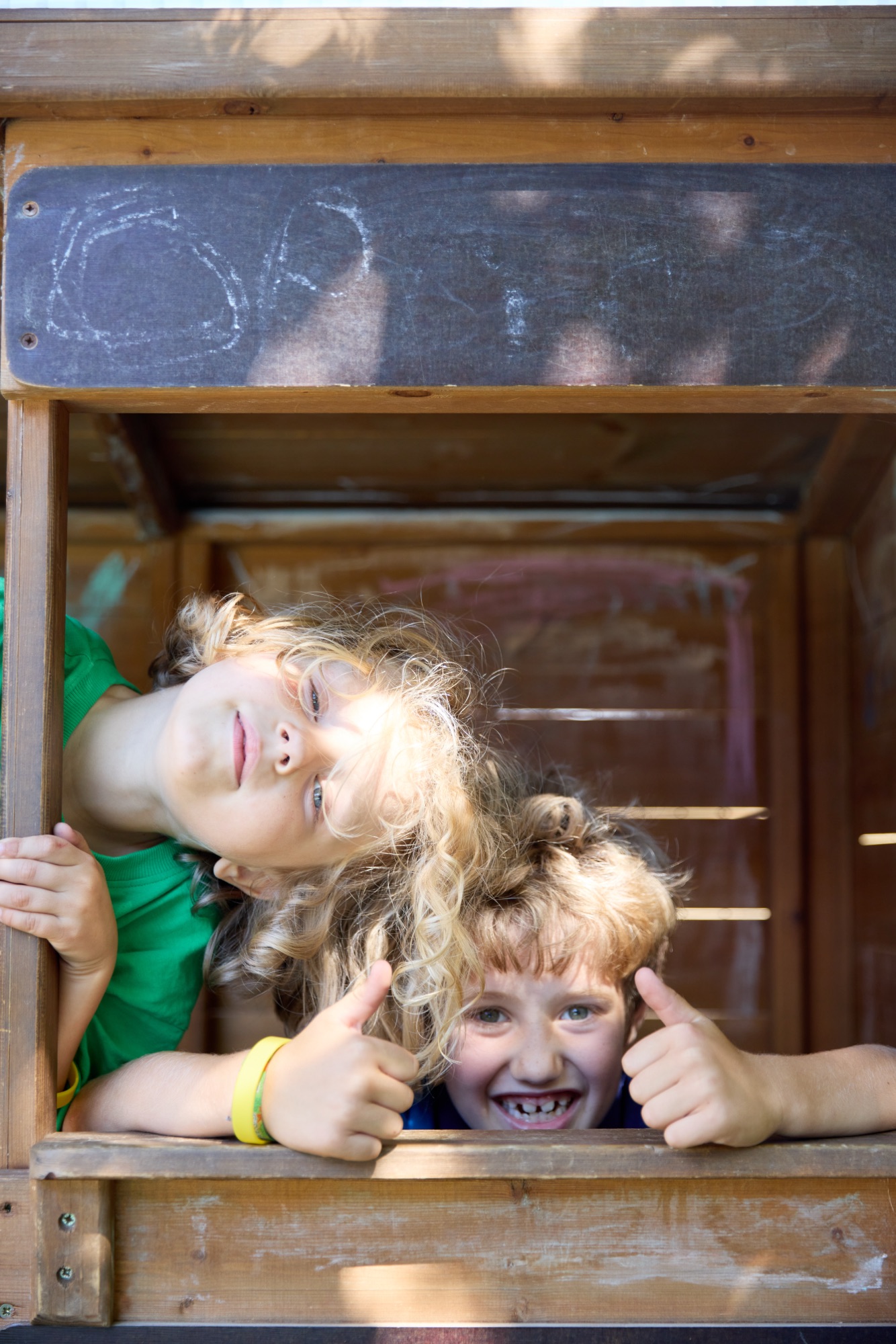 Children playing together at lunchtime